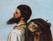Gustave Courbet Detail of encounter Spain oil painting artist